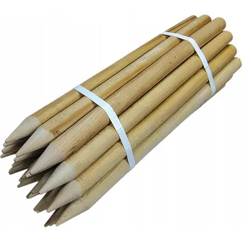 Obraz GEODETICKÉ KOLÍKY 20 CM DŘEVĚNÉ ZAHRADNÍ TYČKY - 50 KUSŮ