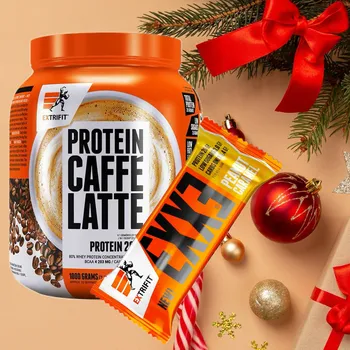 Protein AKCE Extrifit Protein Caffe Latte 1000 g + ZDARMA Exxe 65 g