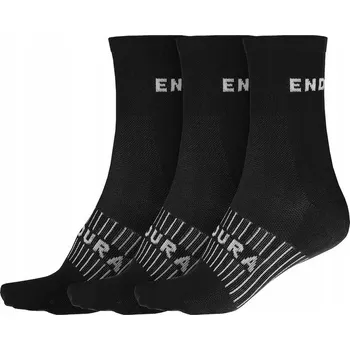 Pánské ponožky Endura Ponožky Coolmax Race Sock (3 páry) - S/M