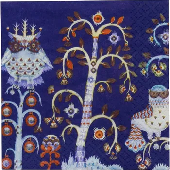 Papírový ubrousek Iittala Ubrousky Taika 33x33cm, 20ks / modré