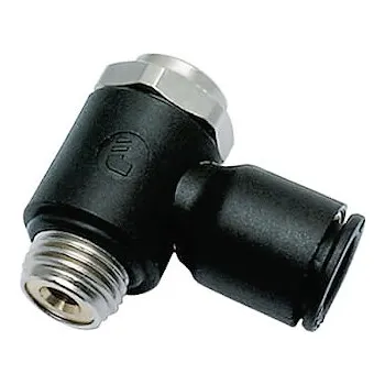 Ventil Pneumatický škrtící ventil jednostranný výstupní G1/4"vně na hadičku 10mm Legris 7010 10 13