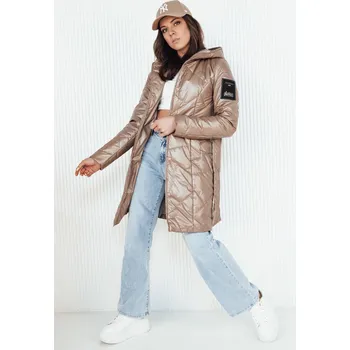 Dámská parka Dámský zimní kabát PAUL TY4107 Barva: Světle Hnědá, Velikost: M