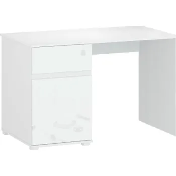 Psací stůl Psací stůl Lingo - Mebelbos Bílá / Bílý Lesk 120x76 cm