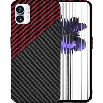 Pouzdro na mobilní telefon Techsuit Carbonite FiberShell Nothing Phone (1) Red Vortex