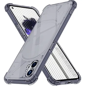 Pouzdro na mobilní telefon Techsuit nárazuvzdorný průhledný silikon Nothing Phone (1) kouřově černý