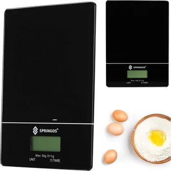 Kuchyňská váha Kuchyňská váha SPRINGOS HA7569 černá