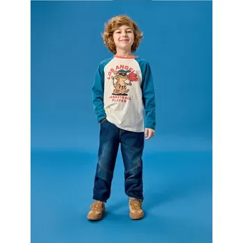 Sinsay - Džínsy chino s opraným efektem - námořnická modrá - 139GX-59J - 139GX-59J-128