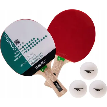Pingpongová pálka Raketa na stolní tenis Hi-Tec confi set 1,8 mm 2 ks + 3 míčky