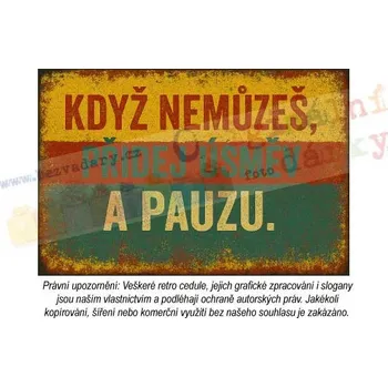 Plechová cedule Retro cedule - Sport 6 - Plast / A5 ( 20x15cm)