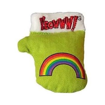 Hračka pro kočku Hračka kočka Yeowww Kitten Mitten zelená