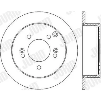 Brzdový kotouč Brzdový kotouč JURID 562552JC