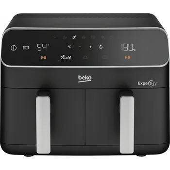 fritéza Horkovzdušná fritéza Beko FRL5388B 2400 W se dvěma koši, časovač, LCD displej, černá