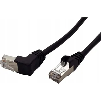 Síťový kabel LAN Kabel Patchcord CAT 5E F/UTP 1x90 ČERNÝ 3m