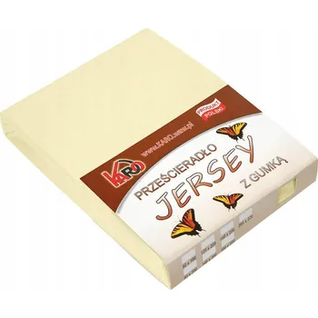 Prostěradlo Prostěradlo jersey s gumou 80x200 krémové 003