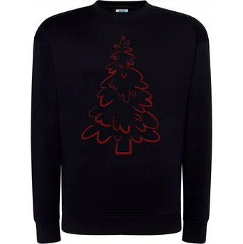 Pánská mikina Mikina Vánoční s potiskem Vánoční stromek Minimalistický vzor Super Dárek XXL