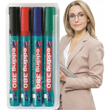 Permanentní popisovač vícebarevný Edding 4 ks