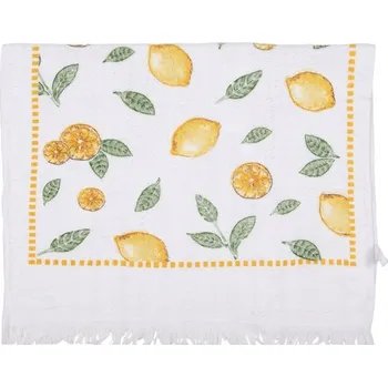 Utěrka Kuchyňská utěrka bílá froté Citron Lístky