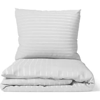 Povlečení DARRÉ Saténové povlečení Pruh 6/24mm - šedá -2.jakost 140x220 Velikost: 140 x 220 + 70 x 90