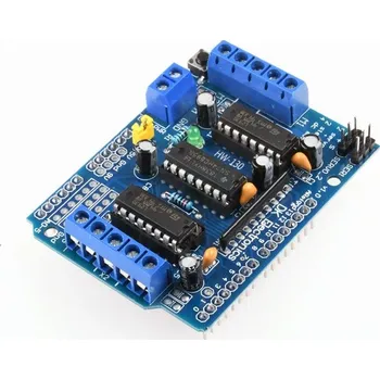 Elektronická stavebnice LaskaKit_cz Arduino 4-kanálový motor driver shield L293D
