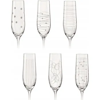 Sklenice Skleničky na šampaňské Crystalex Bohemia 190ml 6 ks
