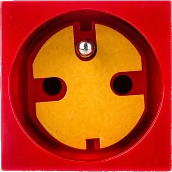 Elektrická zásuvka Elektrická Zásuvka nástěnná Kos-Elektro System červená