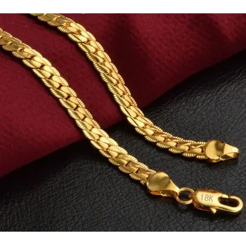 Náhrdelník Pánský řetízkový náhrdelník zlatá 50 cm