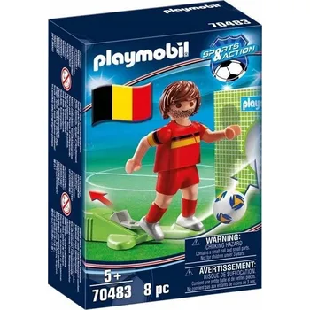 Stavebnice Playmobil PLAYMOBIL 70483 Sportovní a akční hráč Belgie 8 dílů