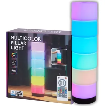 Lampička BAREVNÁ LED LAMPA SLOUPEK SVĚTELNÉ EFEKTY DÁLKOVÉ OVLÁDÁNÍ