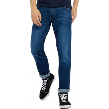 Pánská móda Wrangler GREENSBORO For Real KLASICKÉ DŽÍNY ROVNÉHO STŘIHU TMAVĚ MODRÉ W38 L32