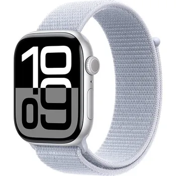 Chytré hodinky Apple Watch Series 10 46mm Silver Aluminium Case with Blue Cloud Sport Loop