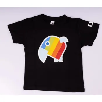 DVD film Tričko Duháček černé 4 Déčko - Tričko 4 roky dětské černé -