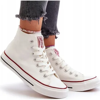 Dámské tenisky Dámské tenisky BIG STAR klasické bílé vysoké textilní NN274276 velikost 37