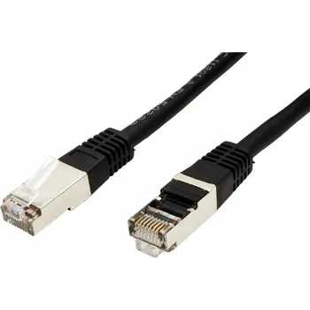Síťový kabel ROLINE S/FTP patchkabel kat. 5e, 1m, černý