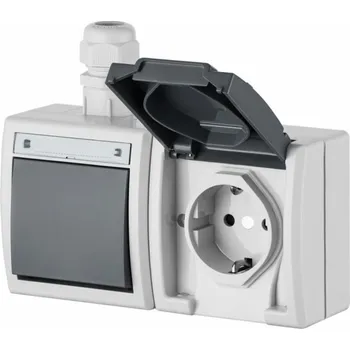 Elektrická zásuvka Dvojitá zásuvka ELEKTRO-PLAST AQUANT, IP65