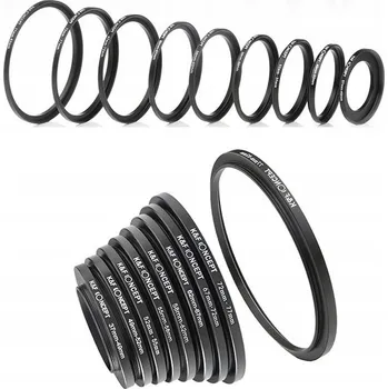 SADA redukčních kroužků pro filtry 49 52 55 58 62 67 72mm