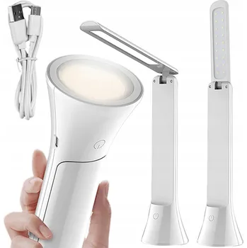 Lampička Stolní lampička Alogy 2v1: Lampička a svítilna, bílá, výkon až 5 W