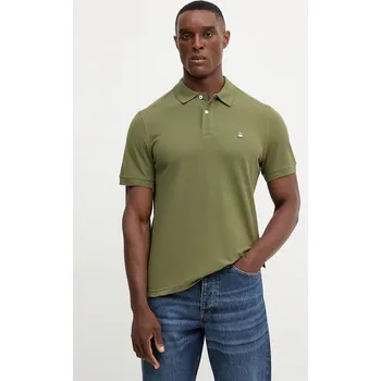 Oblečení a móda Bavlněné polo tričko United Colors of Benetton 3089J3179 zelená 91X, vel. L