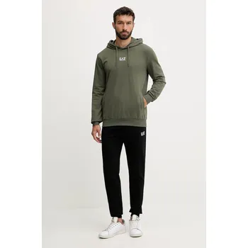 Bavlněná tepláková souprava EA7 Emporio Armani PJVRZ.8NPV64 zelená 97X, vel. L