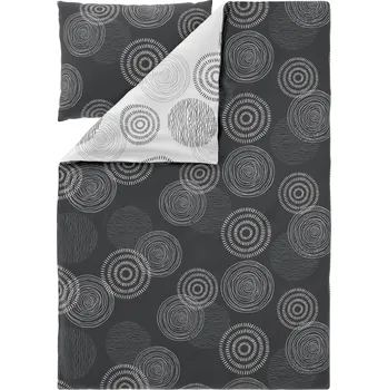 Povlečení LIVARNO® Ložní povlečení Renforcé, 140 x 200 cm, 70 x 90 cm (kruhy)