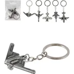 Teddies Dětská kovová klíčenka letadlo…