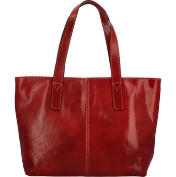 Kabelka Kabelka velká kožená Červená