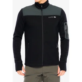 Pánská mikina Rozepínací mikina Dovre Outlayer Fleece Wool Zip - black