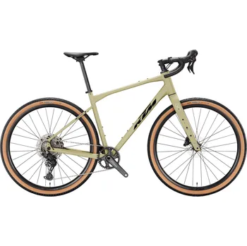 gravel kolo Gravel kolo KTM GRAVELATOR 25 2026 MINERAL GREEN MATT (BLACK GLOSSY) Barva: Zelená, Velikost: XS Alu rám, Shimano CUES 1x11, Maxxis Rambler – lehký gravel pro všestranné použití