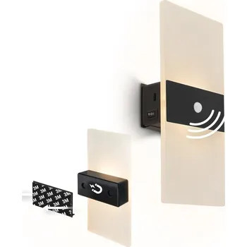 Nástěnné svítidlo Briloner 3888015 - LED Nab nást svít se senz AURA LED/2,5W/5V 1800 mAh černá