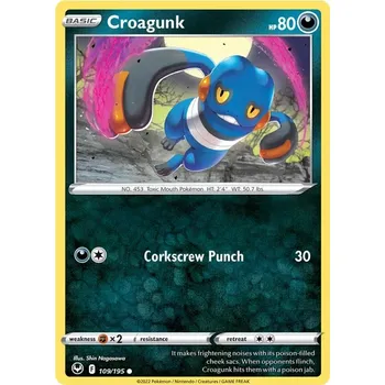 Karetní hra Croagunk 109/195 - Silver Tempest Typ karty: Reverse Holo