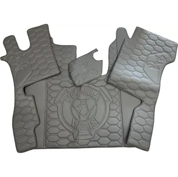 Ochranný autopotah Podlaha SCANIA NTG R (odpružená/odpružená)- šedá/bílé prošívání