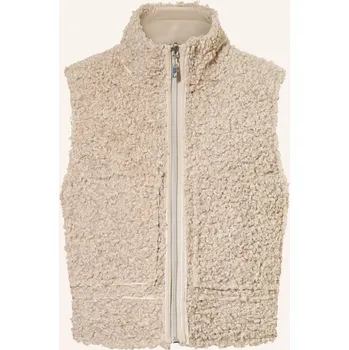 Dámská vesta Monari Dámská Plyšová Vesta V Oboustranném Provedení, béžová, 42