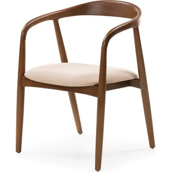 Jídelní židle Jídelní židle LUDVIKA z masivu béžová/ořech