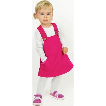 Dívčí sukně Kocour Mourek Dívčí sukně s laclem, softshellová růžová Velikost 122