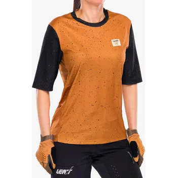 cyklistický dres Dámské cyklistické triko Leatt Jersey MTB Enduro 3.0 - rust/rust
